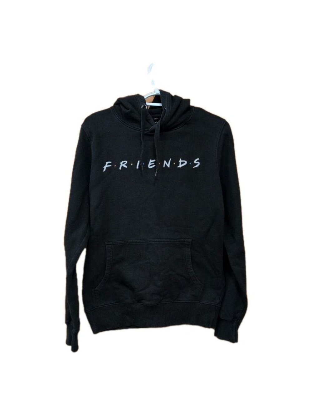 Friends Sweatshirt Women's S Black Hoodie Pullover Solid Graphic GUC
